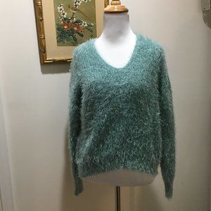 🐑 NWT Fuzzy Blue Sweater